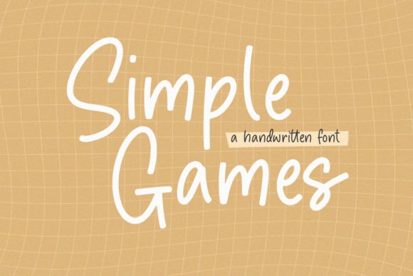 Simple Games Font Poster 1