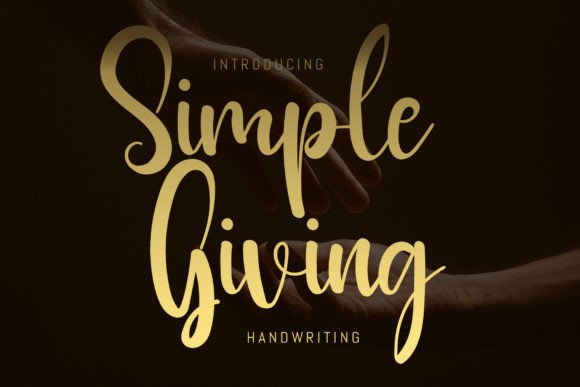 Simple Giving Font