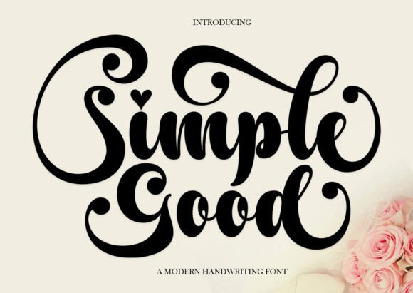 Simple Good Font Poster 1