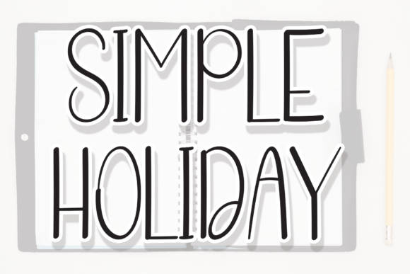 Simple Holiday Font Poster 1