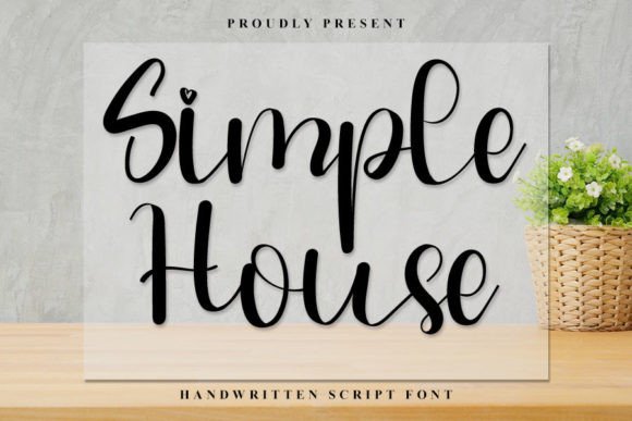 Simple House Font Poster 1