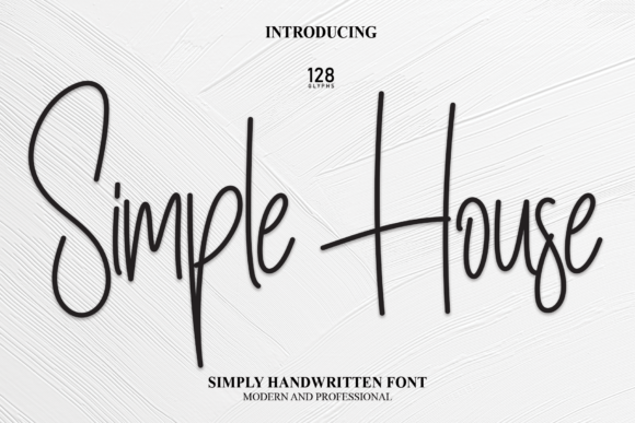 Simple House Font Poster 1