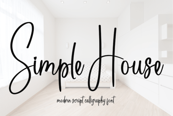 Simple House Font Poster 1