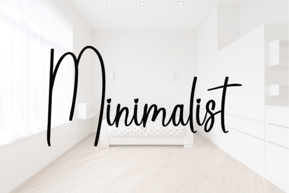 Simple House Font Poster 2