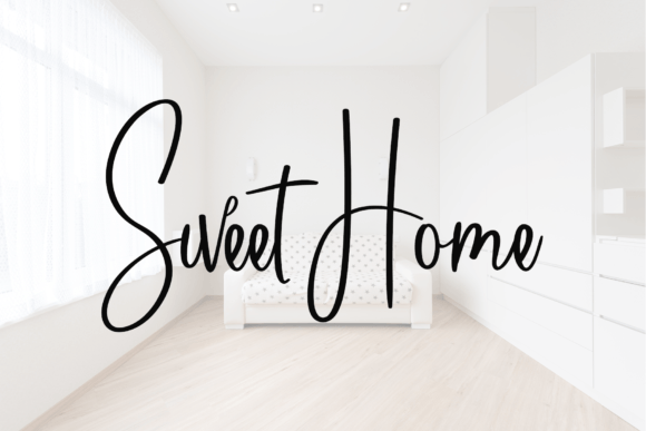 Simple House Font Poster 4