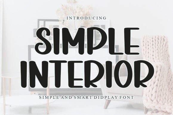 Simple Interior Font Poster 1