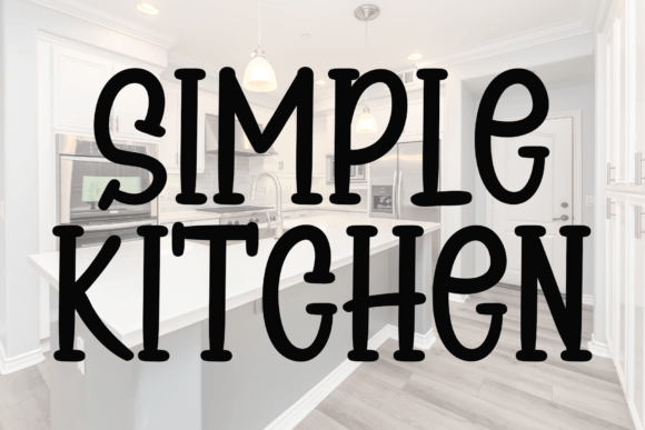 Simple Kitchen Font Poster 1