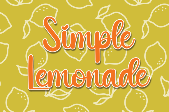 Simple Lemonade Font Poster 1