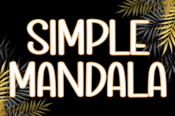 Simple Mandala Font