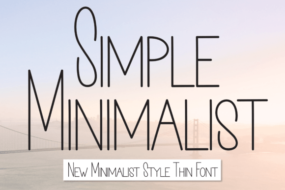 Simple Minimalist Font