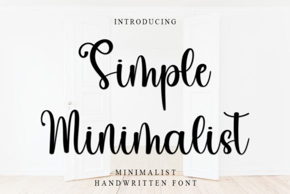 Simple Minimalist Font Poster 1