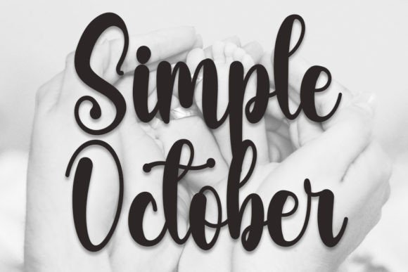 Simple October Font Poster 1