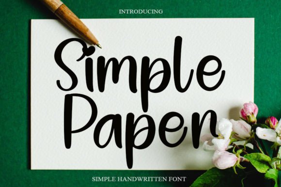 Simple Paper Font