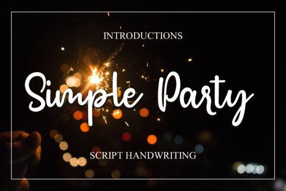 Simple Party Font Poster 1