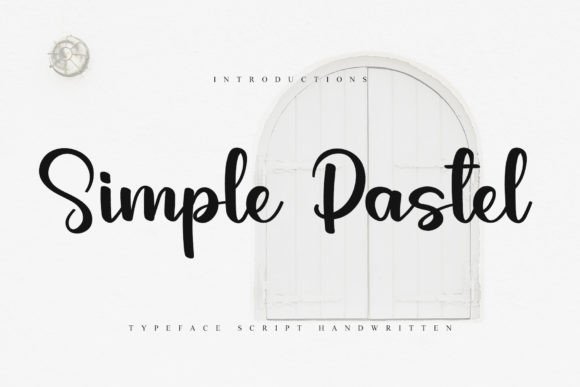 Simple Pastel Font Poster 1