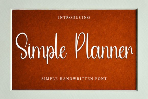 Simple Planner Font