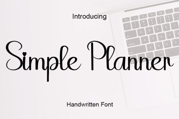 Simple Planner Font Poster 1