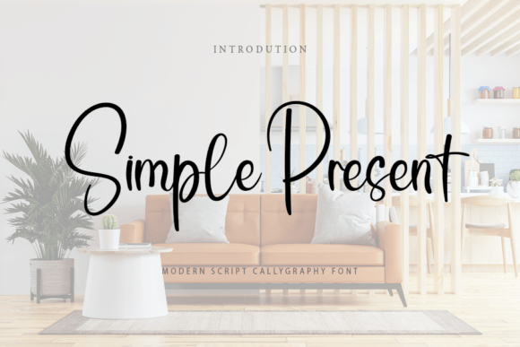 Simple Present Font Poster 1