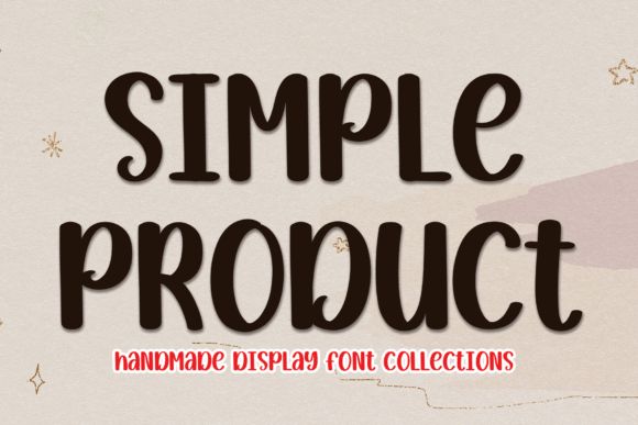 Simple Product Font Poster 1