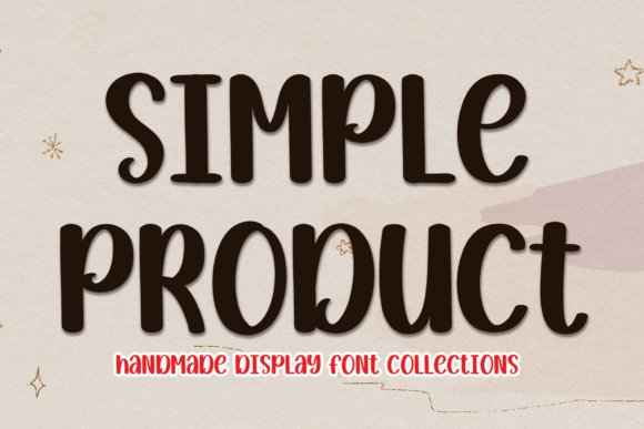 Simple Product Font