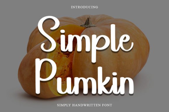Simple Pumkin Font Poster 1