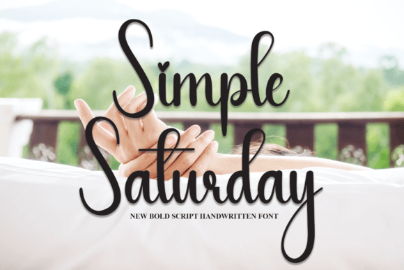 Simple Saturday Font Poster 1