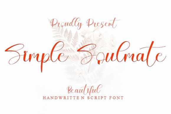 Simple Soulmate Font Poster 1