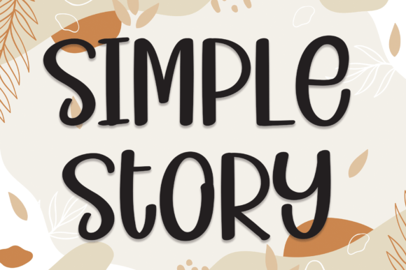 Simple Story Font Poster 1