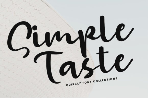 Simple Taste Font Poster 1