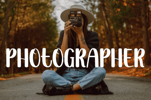 Simple Thick Font Poster 2