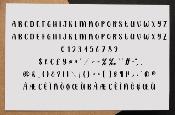 Simple Thick Font Poster 6