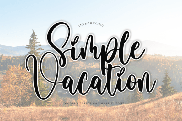 Simple Vacation Font Poster 1