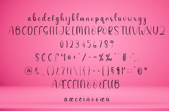 Simple Valentine Font Poster 6