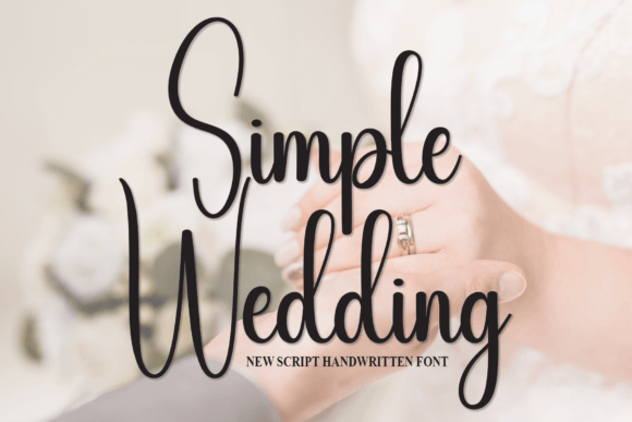 Simple Wedding Font Poster 1