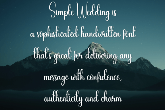 Simple Wedding Font Poster 6