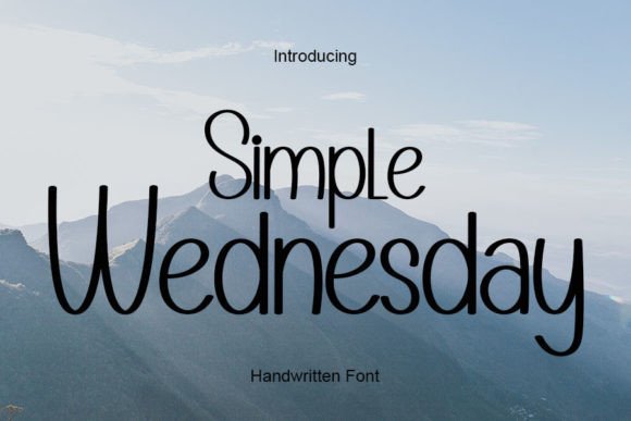 Simple Wednesday Font Poster 1