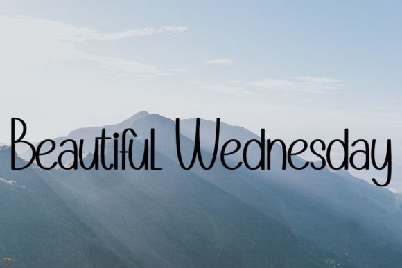 Simple Wednesday Font Poster 3