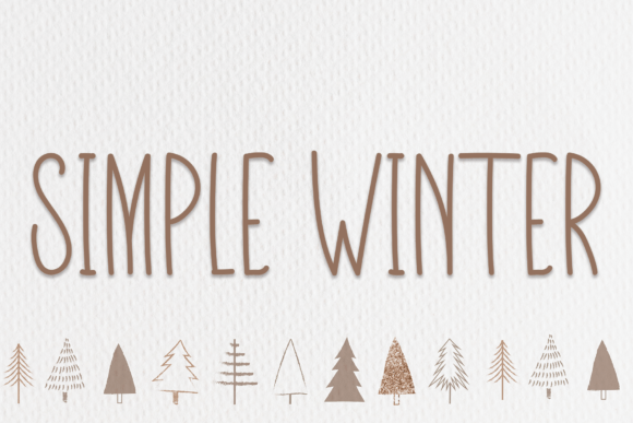 Simple Winter Font Poster 1