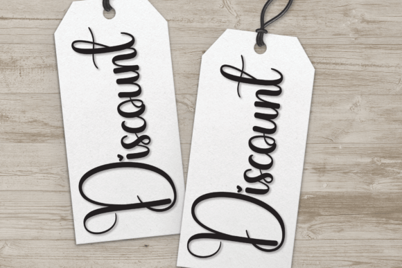 Simple Writing Font Poster 3