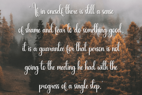 Simple Writing Font Poster 6