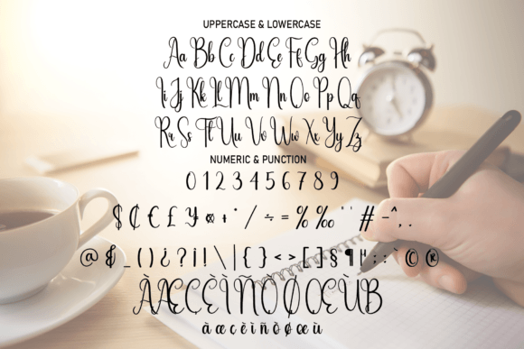 Simple Writing Font Poster 7