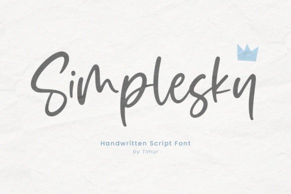 Simplesky Font Poster 1