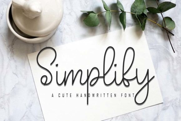 Simplify Font Poster 1