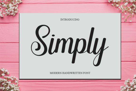 Simply Font Poster 1