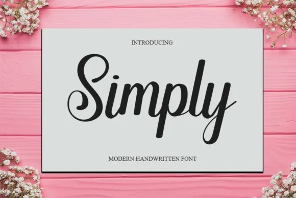 Simply Font Poster 1