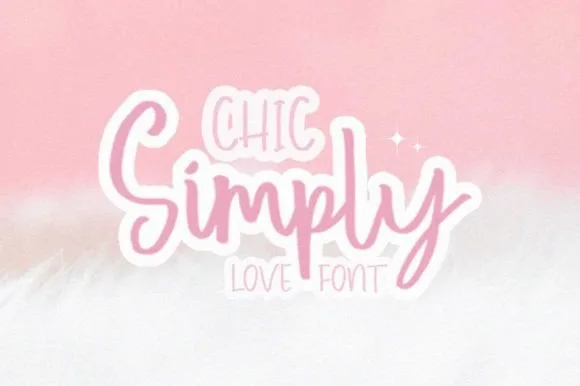 Simply Chic Font Simply Chic Font Poster 1