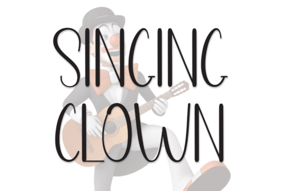 Singing Clown Font Poster 1