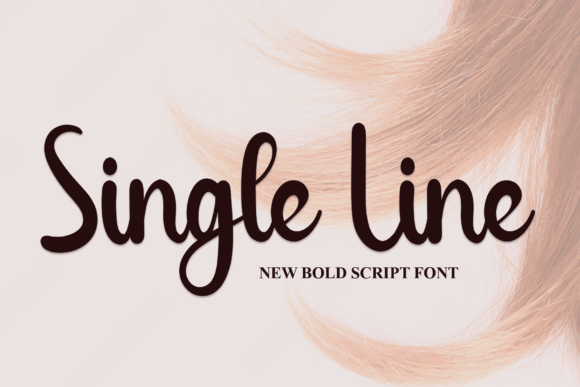 Single Line Font Poster 1