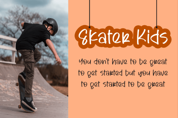 Skaterain Font Poster 5