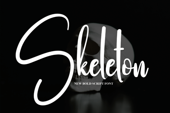 Skeleton Font Poster 1